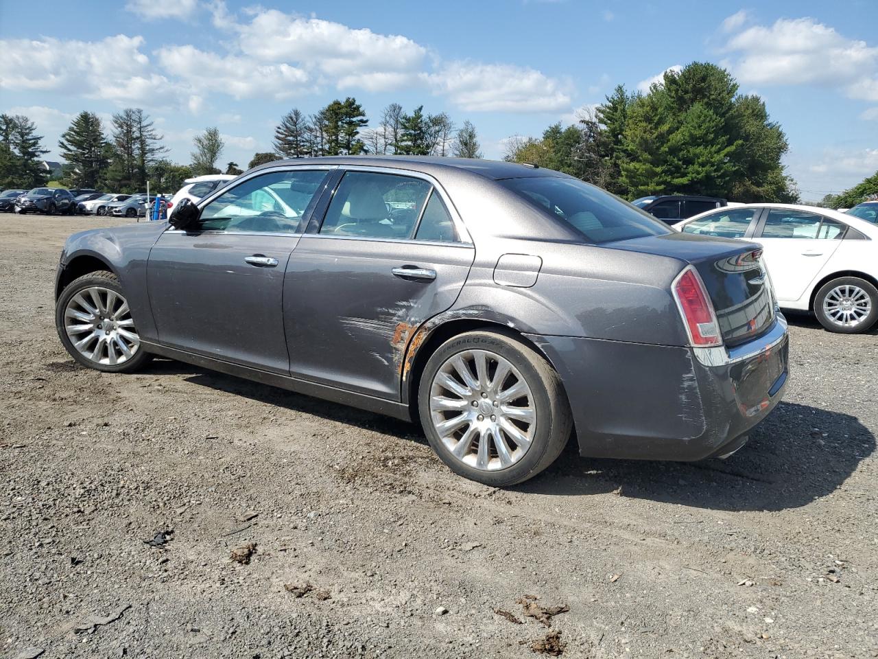 2014 Chrysler 300 VIN 2C3CCAAG3EH343303 Copart auction photo, front end / undercarriage damage thumbnail 2