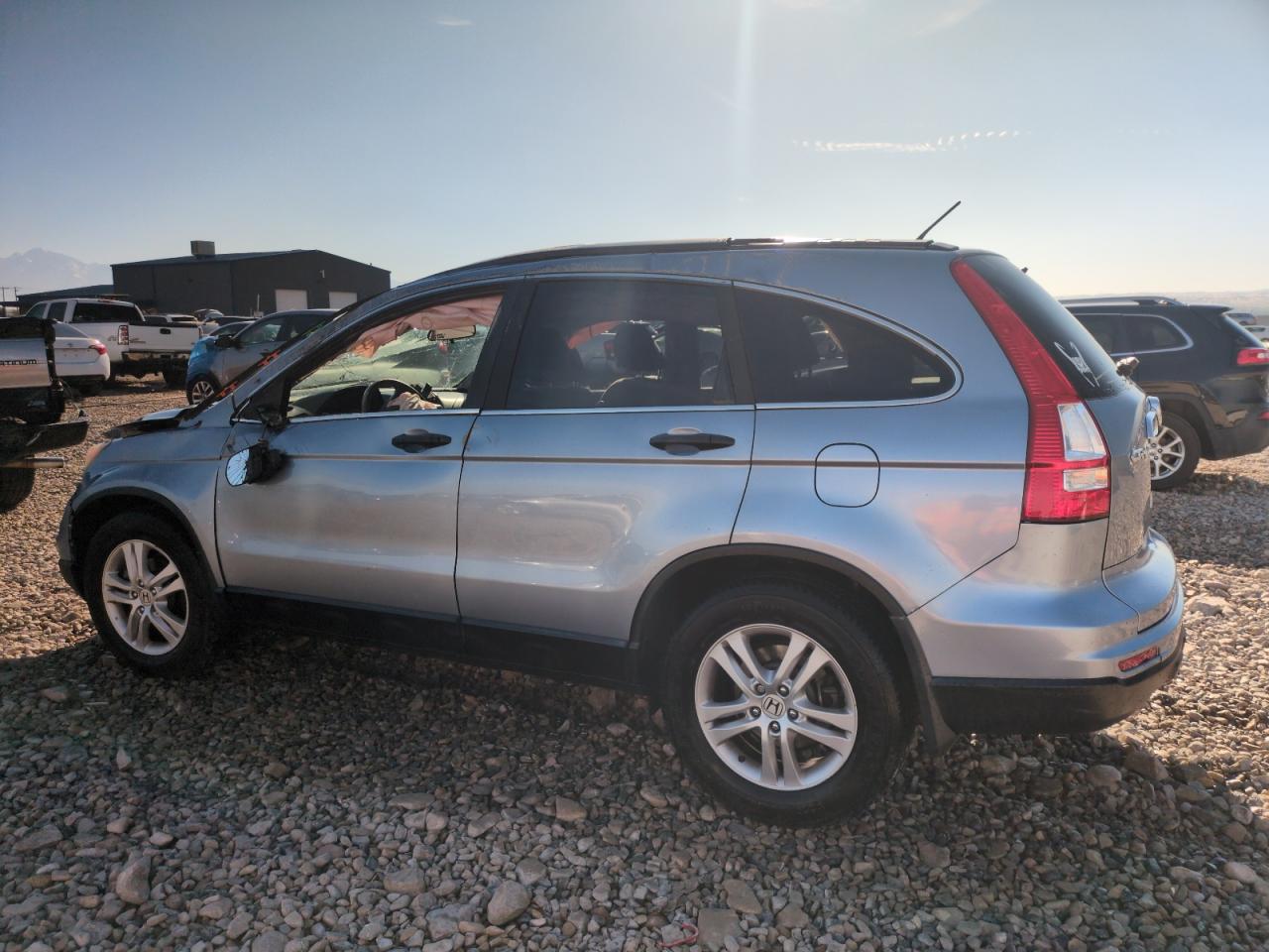 2011 Honda CR-V VIN 5J6RE4H57BL122723 Copart auction photo, rollover damage thumbnail 2