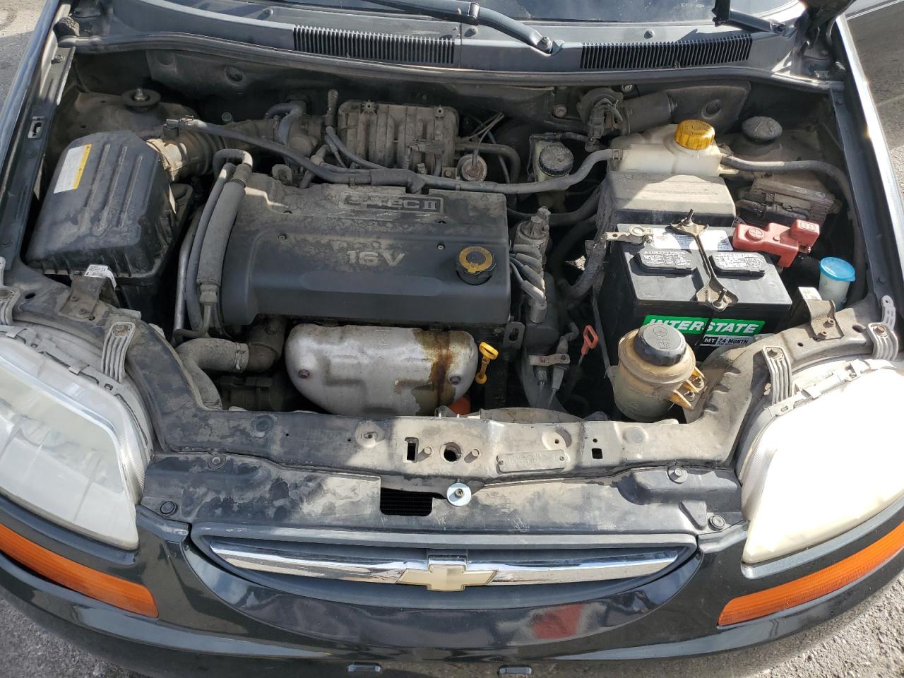2007 Chevrolet Aveo VIN KL1TD66617B706318 Copart auction photo, side damage thumbnail 12