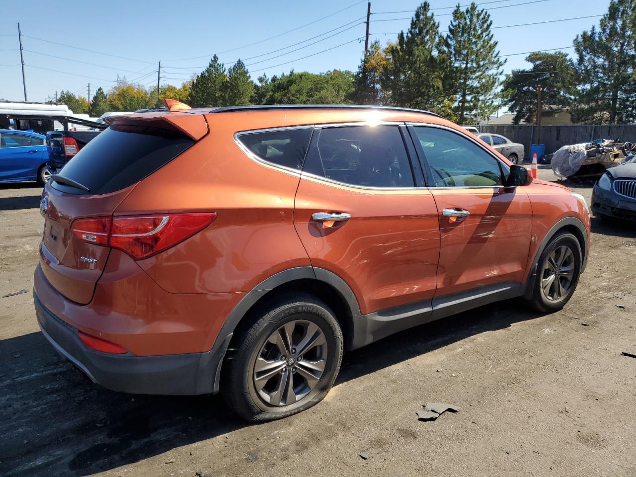 2013 Hyundai Santa Fe VIN 5XYZU3LB5DG032856 Copart auction photo, front end / hail damage thumbnail 3
