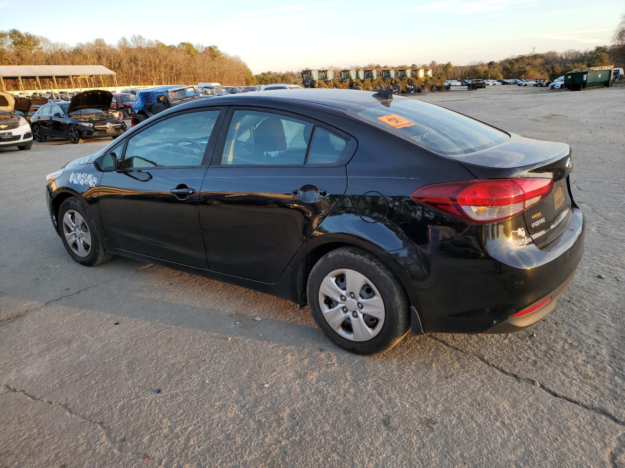 2017 KIA Forte VIN 3KPFK4A76HE063775 Copart auction photo, side / front end damage thumbnail 2