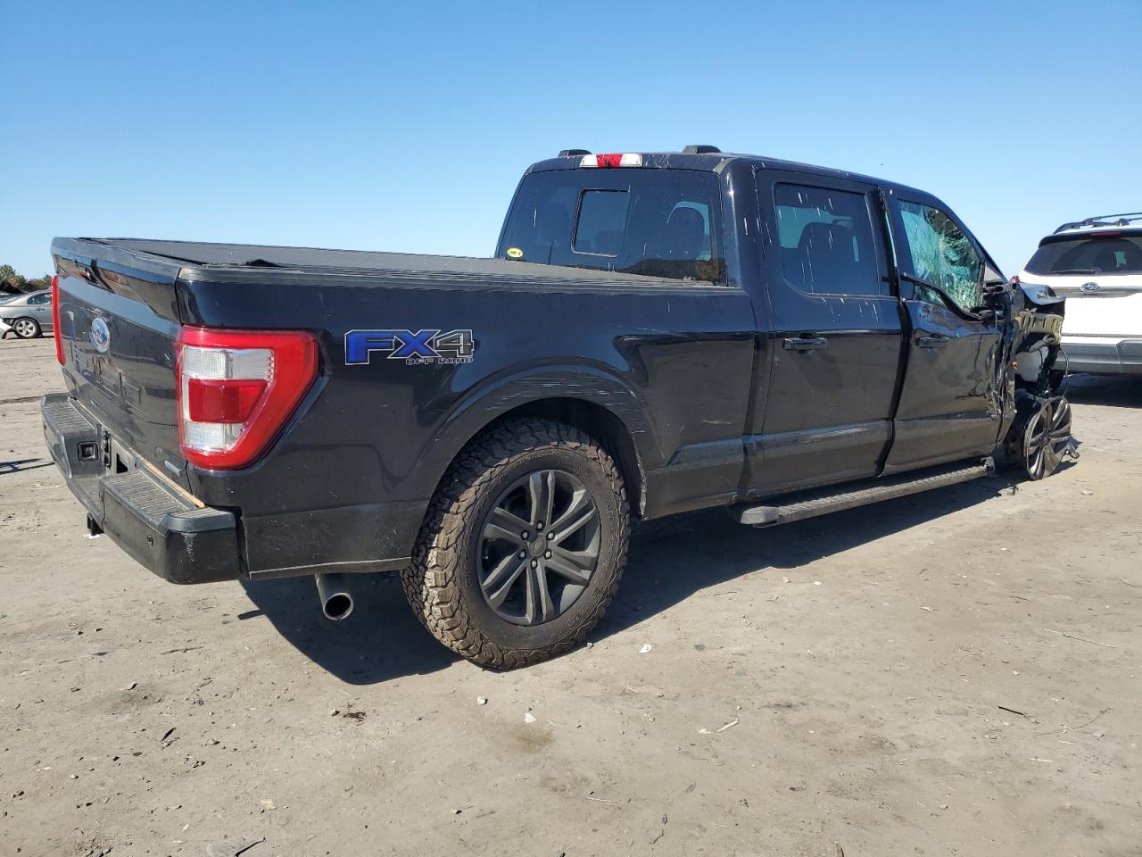 2021 Ford F-150 VIN 1FTFW1E84MKE00960 Copart auction photo, front end / side damage thumbnail 3