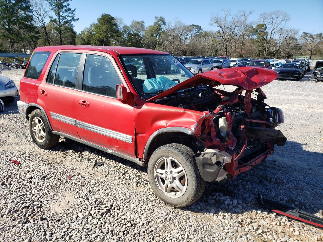 2000 Honda CR-V VIN JHLRD1861YC055113 Copart auction photo, front end damage thumbnail 4