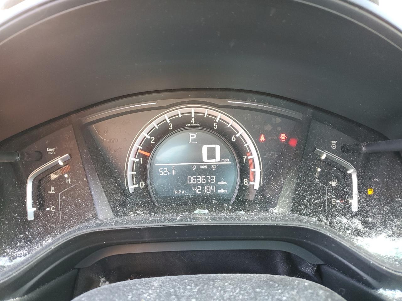 2019 Honda CR-V VIN 2HKRW6H32KH220866 Copart auction photo, top/roof damage thumbnail 9
