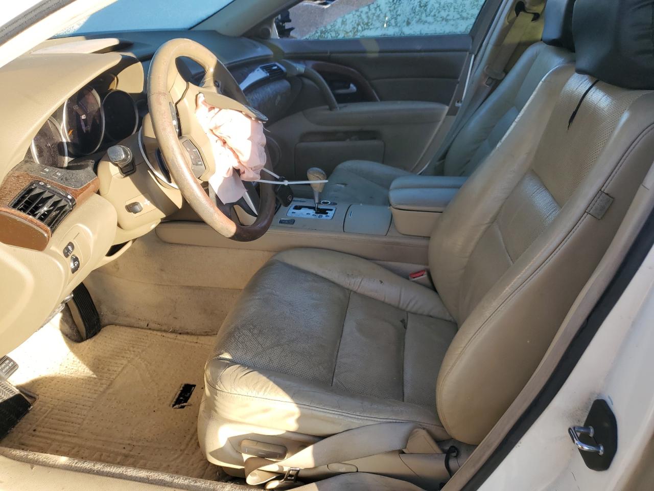 2007 Acura RL VIN JH4KB16607C004173 Copart auction photo, side / front end damage thumbnail 7