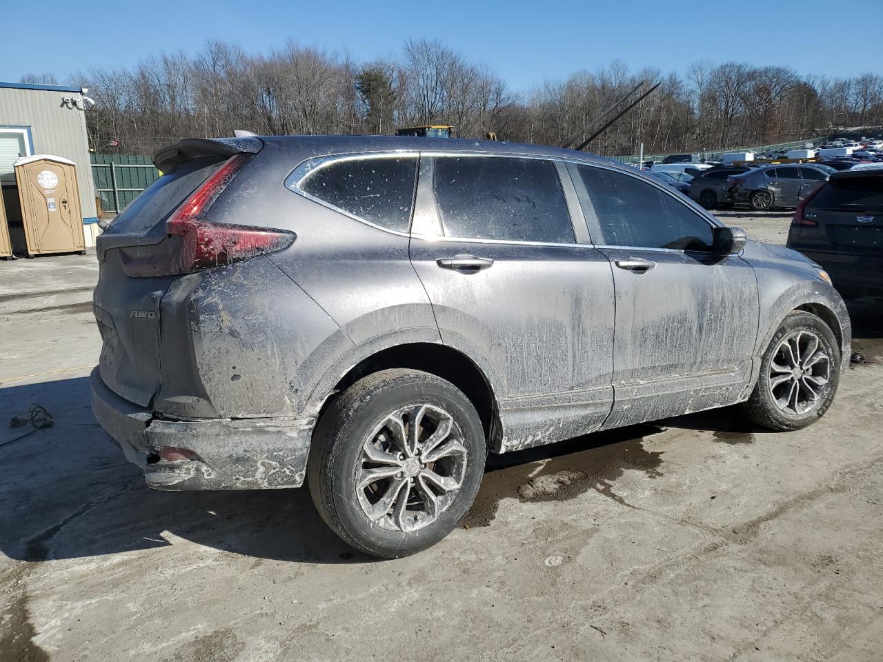 2020 Honda CR-V VIN 5J6RW2H83LA013314 Copart auction photo, front end / side damage thumbnail 3