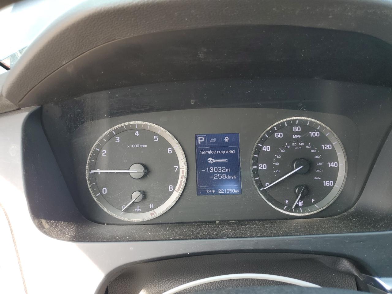2016 Hyundai Sonata VIN 5NPE24AFXGH302371 Copart auction photo, rear end damage thumbnail 9