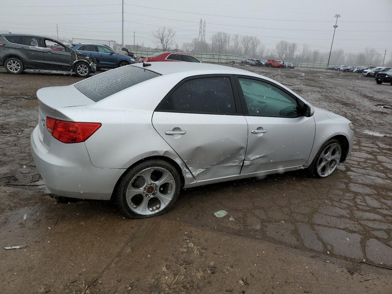 2012 KIA Forte VIN KNAFT4A2XC5618925 Copart auction photo, side damage thumbnail 3