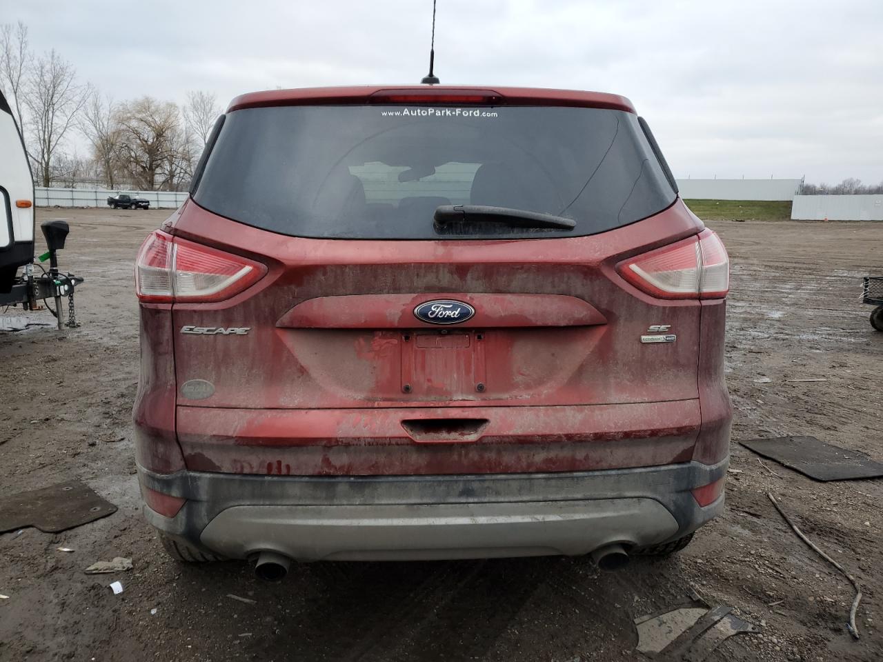 2015 Ford Escape VIN 1FMCU9G9XFUB64721 Copart auction photo, all over damage thumbnail 6
