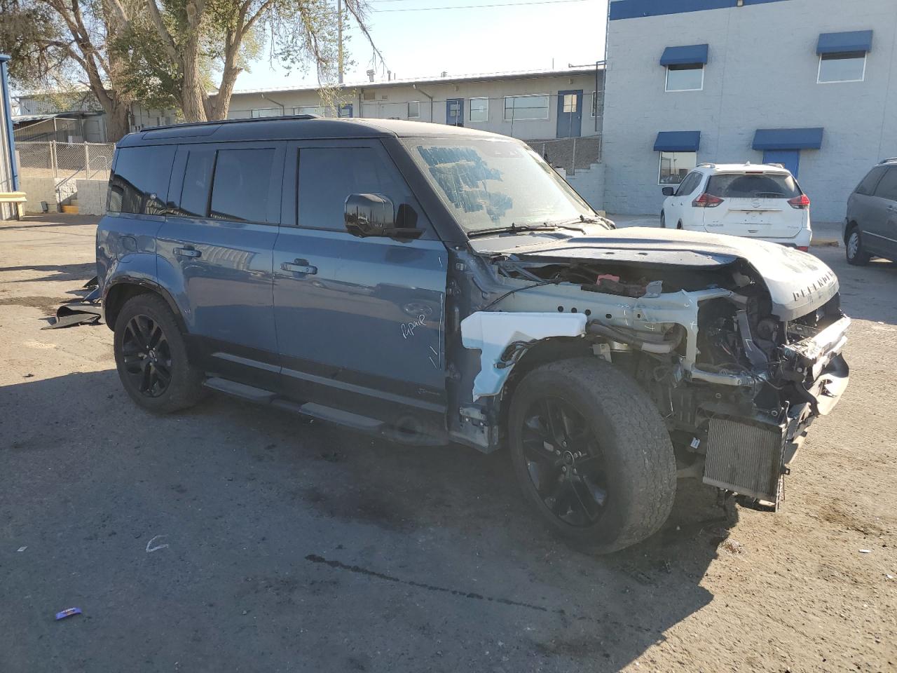 2021 Land Rover Defender VIN SALE37RU8M2041944 Copart auction photo, front end damage thumbnail 4
