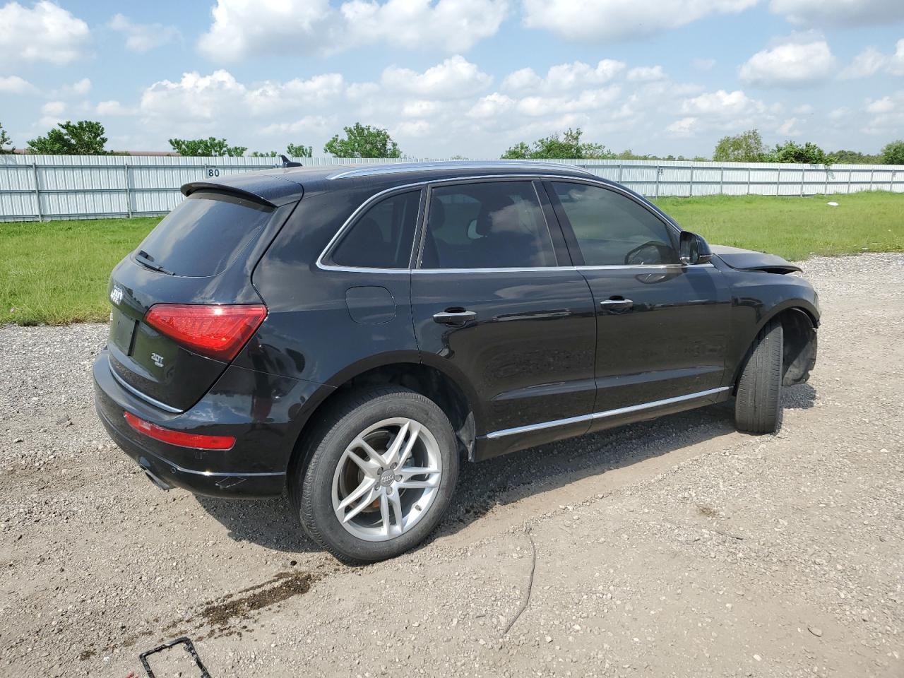 2015 Audi Q5 VIN WA1LFAFP3FA041029 Copart auction photo, front end / side damage thumbnail 3