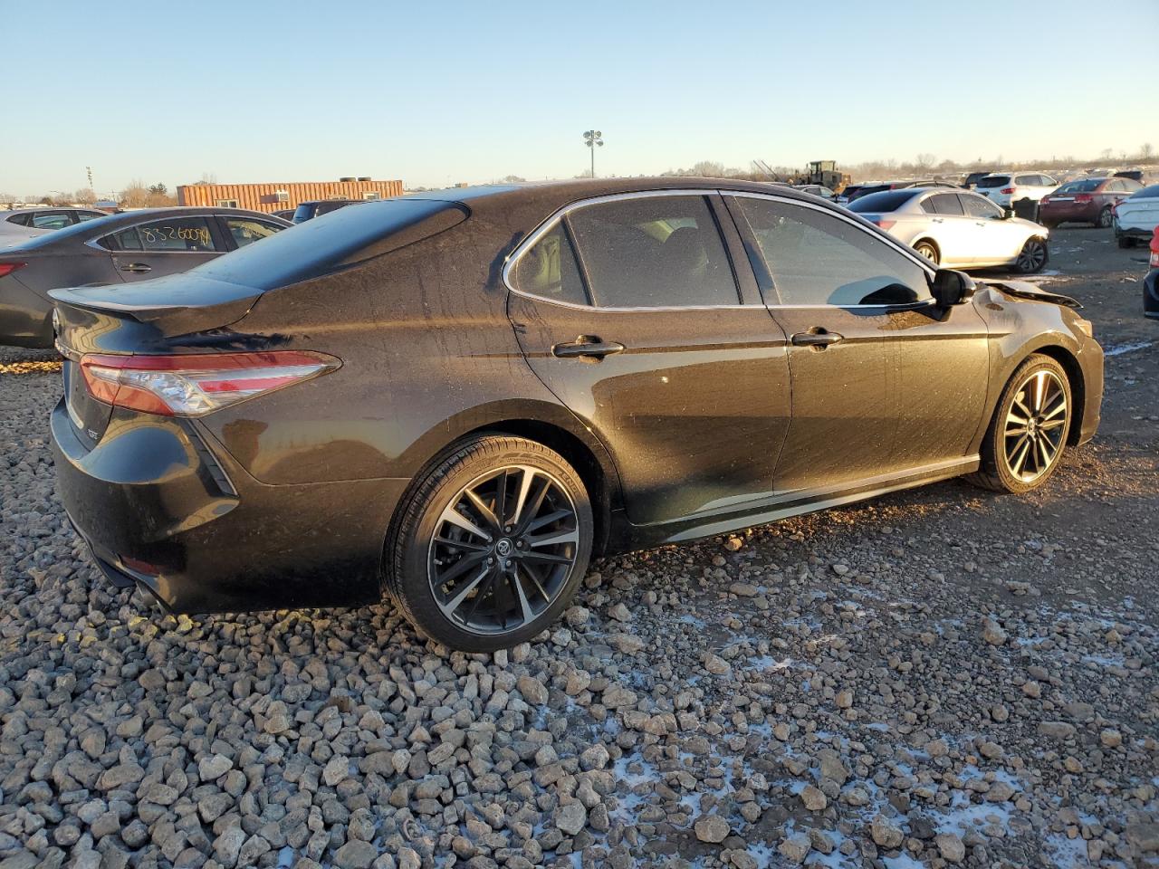 2018 Toyota Camry VIN 4T1B61HK1JU508745 Copart auction photo, front end damage thumbnail 3