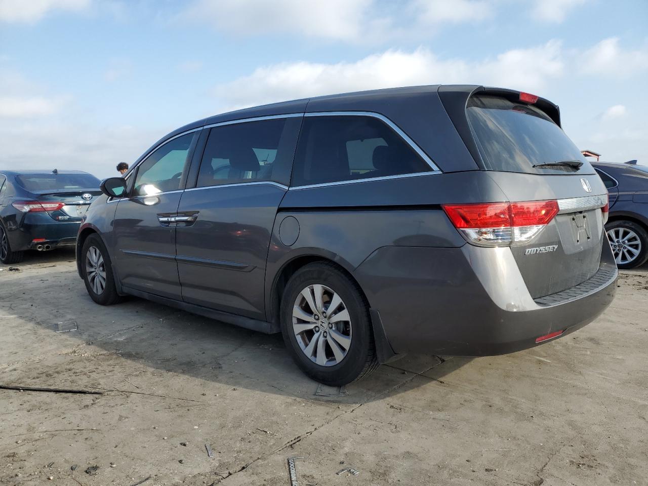 2014 Honda Odyssey VIN 5FNRL5H63EB053059 Copart auction photo, rear end damage thumbnail 2