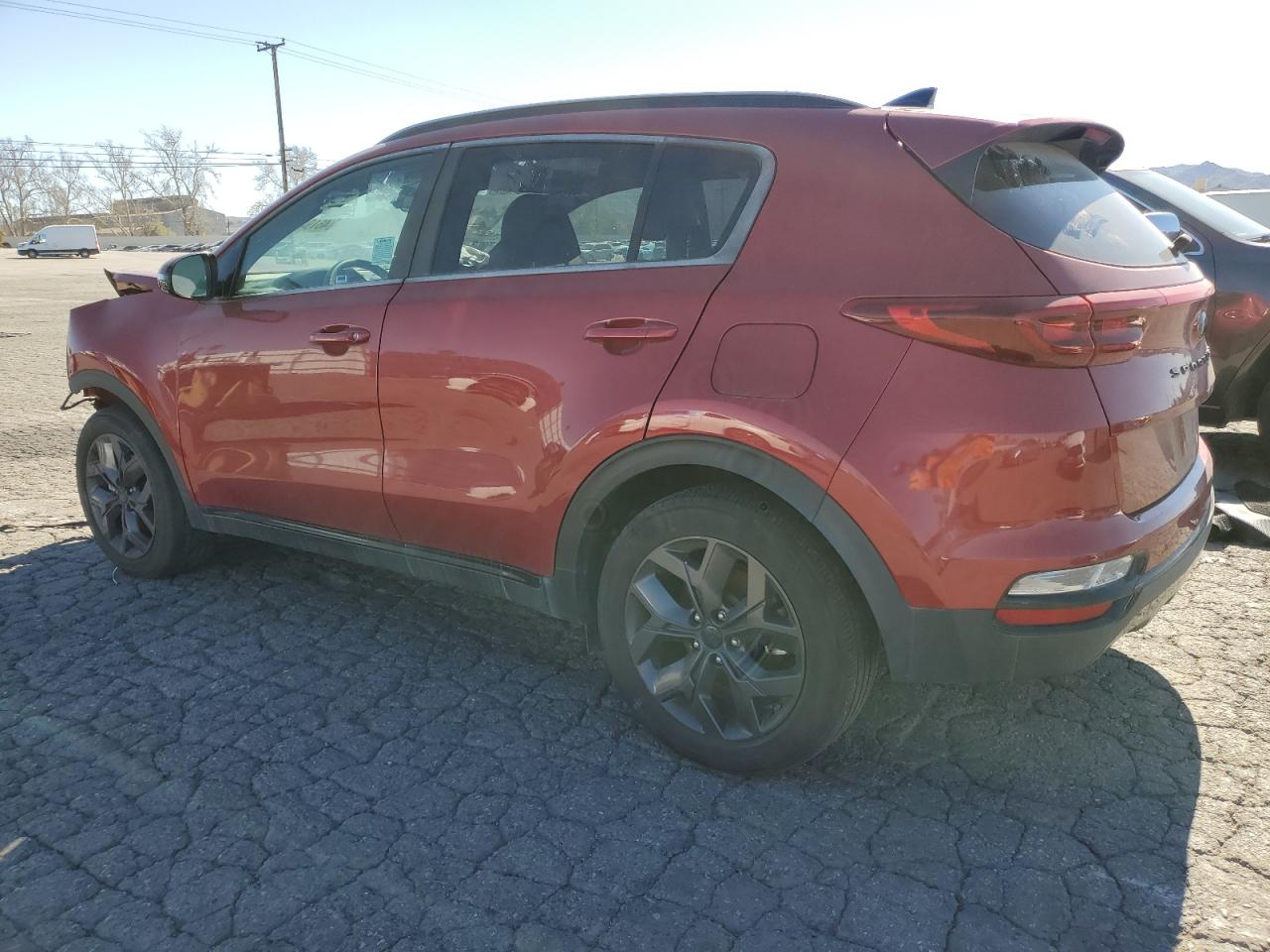 2021 KIA Sportage VIN KNDP63AC4M7887087 Copart auction photo, front end / side damage thumbnail 2