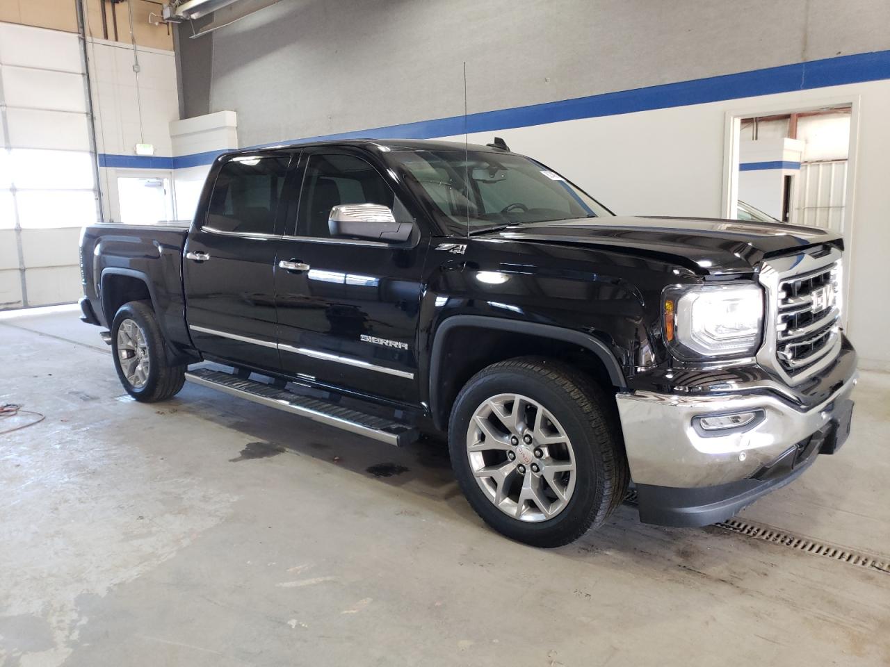 2018 GMC Sierra VIN 3GTU2NEC8JG584415 Copart auction photo, front end / side damage thumbnail 4