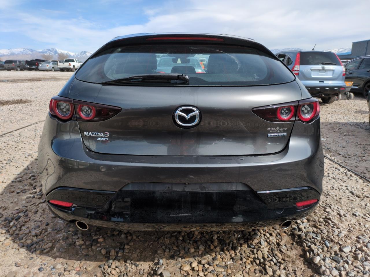 2019 Mazda 3 VIN JM1BPBJM7K1140562 Copart auction photo, rear end damage thumbnail 6