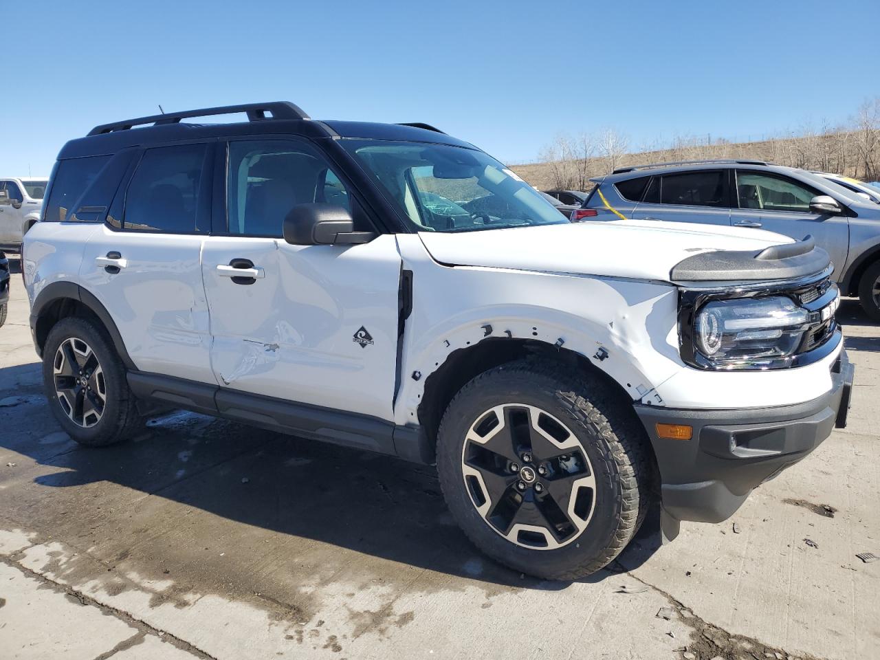 2023 Ford Bronco VIN 3FMCR9C69PRD22083 Copart auction photo, front end / side damage thumbnail 4