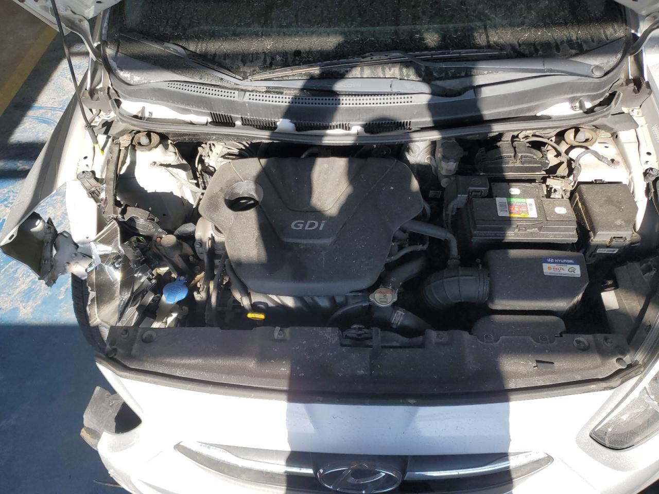 2016 Hyundai Accent VIN KMHCT4AE9GU941824 Copart auction photo, front end / side damage thumbnail 13