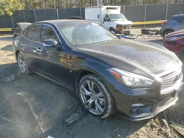 2019 Infiniti Q70 VIN JN1BY1ARXKM585270 Copart auction photo, front end damage thumbnail 11