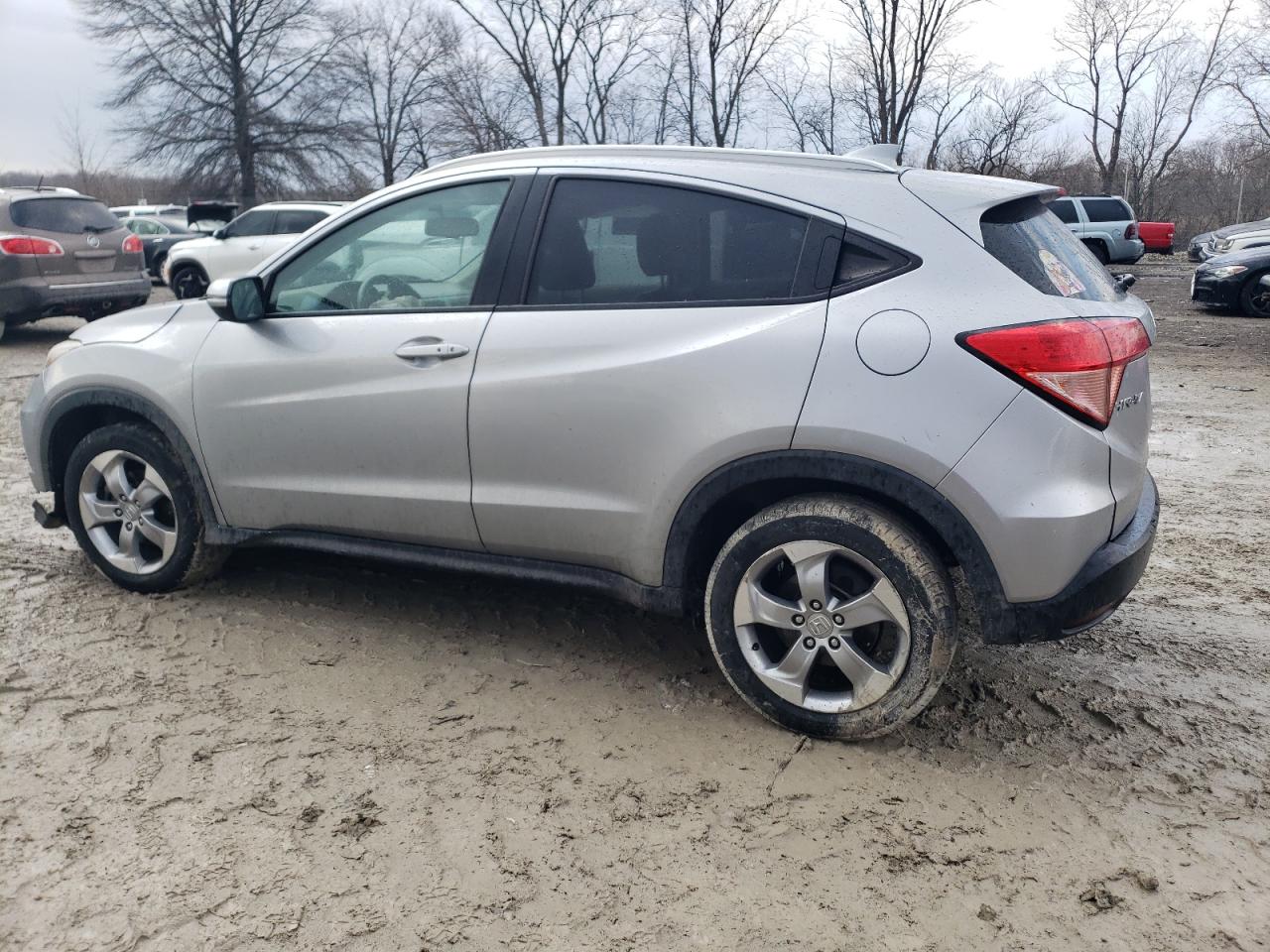 2017 Honda HR-V VIN 3CZRU6H79HM705429 Copart auction photo, front end / side damage thumbnail 2