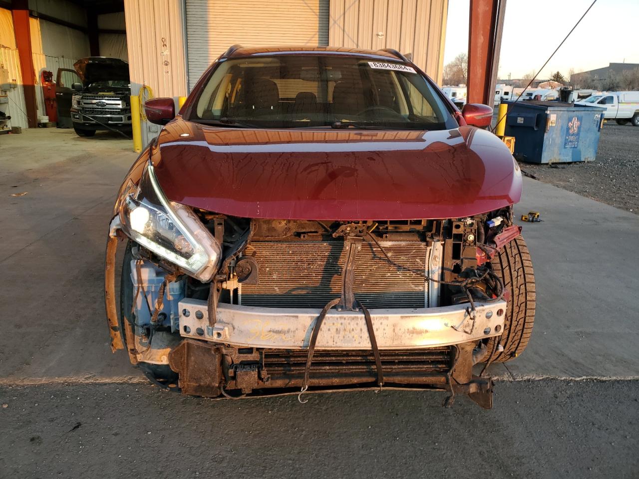 2018 Nissan Murano VIN 5N1AZ2MH1JN185133 Copart auction photo, front end damage thumbnail 5