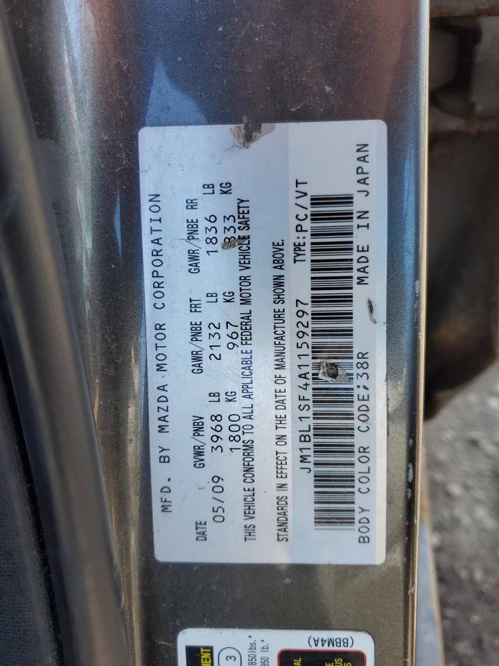 2010 Mazda 3 VIN JM1BL1SF4A1159297 Copart auction photo, front end / minor dent/scratches damage thumbnail 12