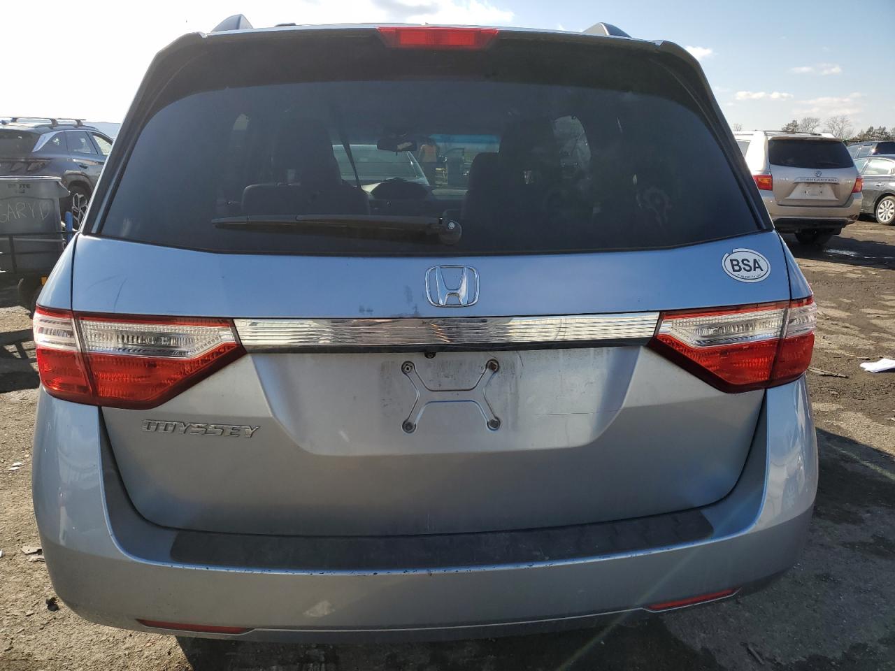 2011 Honda Odyssey VIN 5FNRL5H6XBB101538 Copart auction photo, side damage thumbnail 6