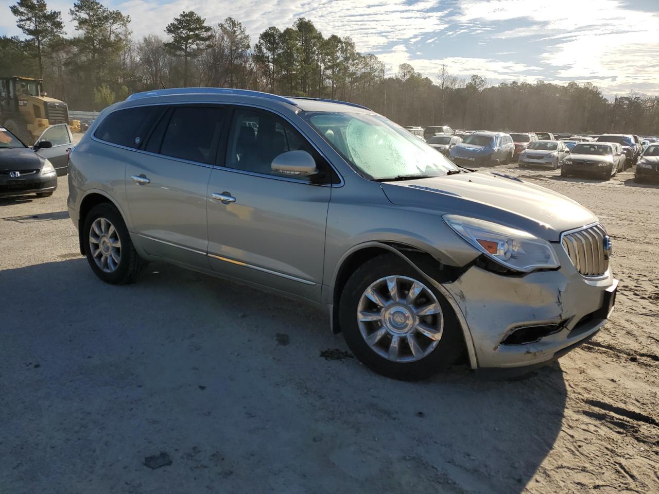 2014 Buick Enclave VIN 5GAKVBKD5EJ355674 Copart auction photo, front end damage thumbnail 4