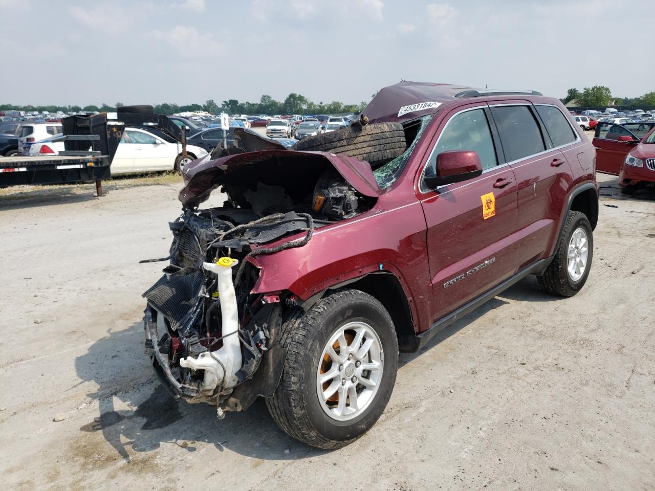 2020 Jeep Grand Cherokee VIN 1C4RJFAG3LC149363 Copart auction photo, all over damage thumbnail 2