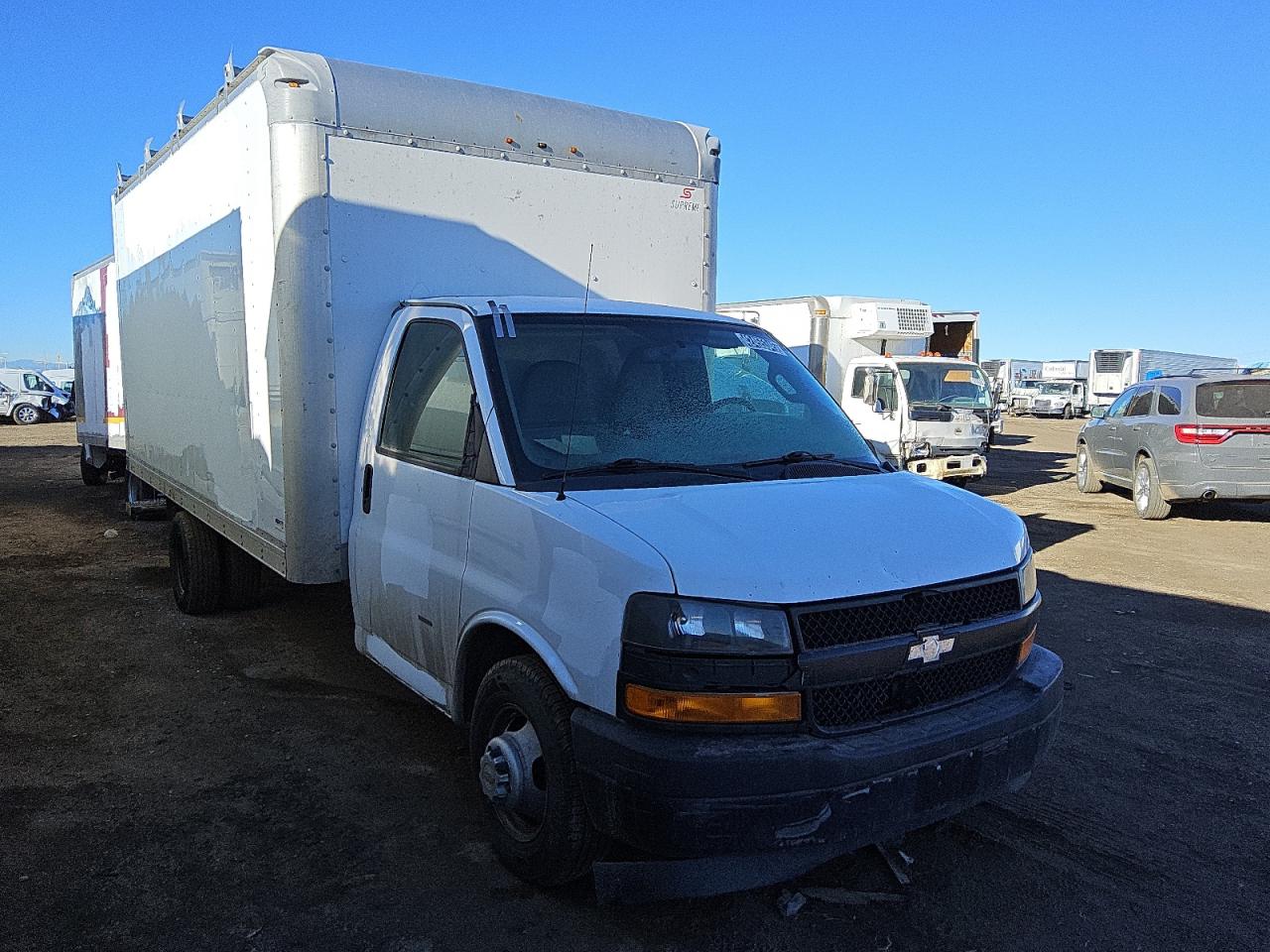 2018 Chevrolet Express VIN 1HA3GTCG9JN003501 Copart auction photo, front end / minor dent/scratches damage thumbnail 4