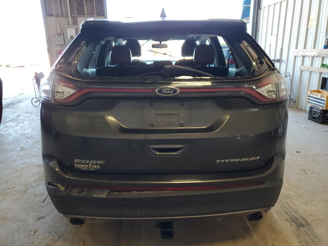2015 Ford Edge VIN 2FMPK3K84FBB91521 Copart auction photo, front end / rear end damage thumbnail 6