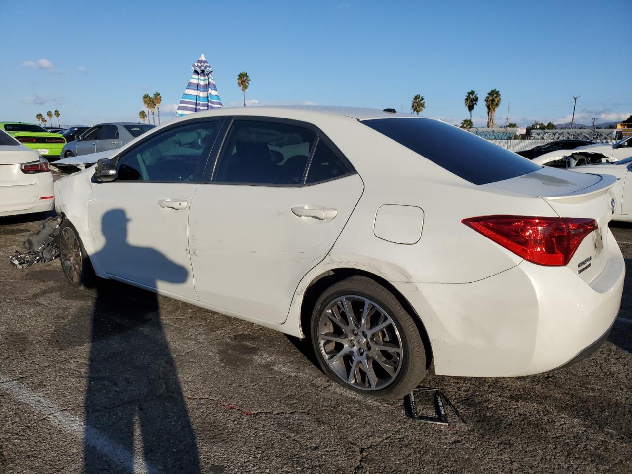 2017 Toyota Corolla VIN 5YFBURHE8HP627631 Copart auction photo, front end / side damage thumbnail 2
