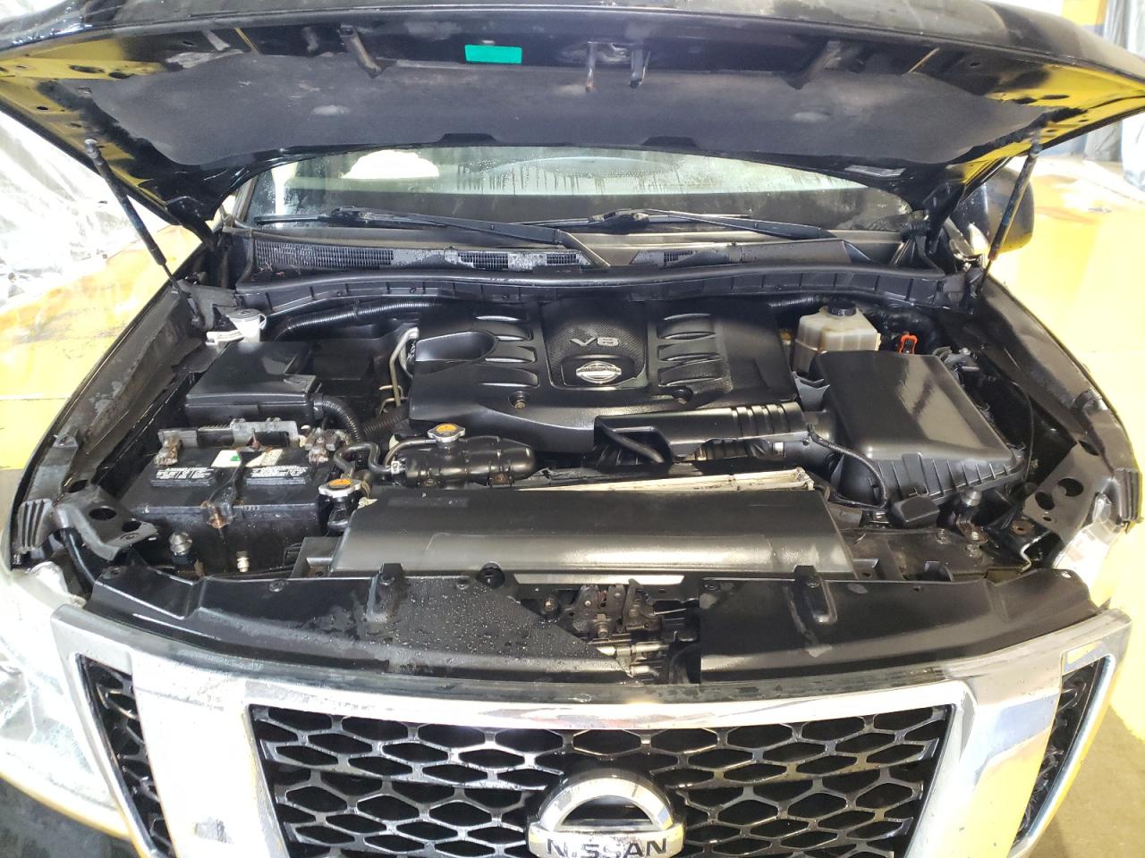 2018 Nissan Armada VIN JN8AY2NC4J9555367 Copart auction photo, front end / side damage thumbnail 12