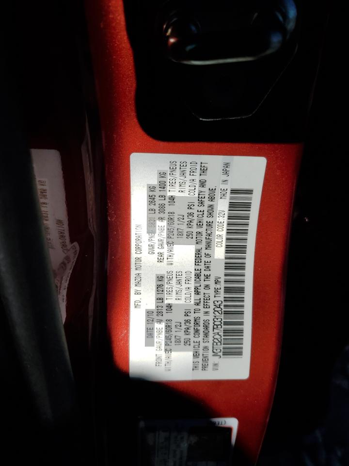 2011 Mazda CX-9 VIN JM3TB2CA7B0312043 Copart auction photo, front end / rear end damage thumbnail 15