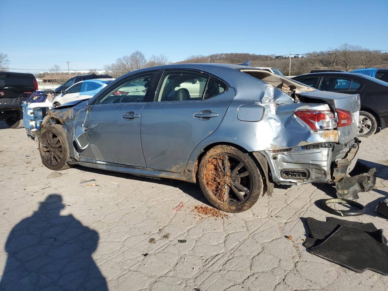 2007 Lexus IS VIN JTHBK262672029328 Copart auction photo, all over damage thumbnail 2