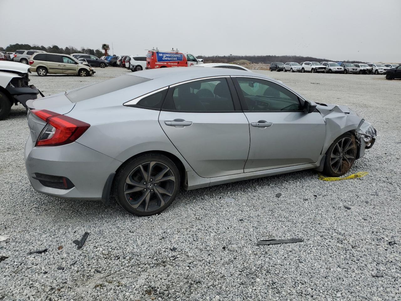 2021 Honda Civic VIN 2HGFC2F87MH524338 Copart auction photo, front end damage thumbnail 3