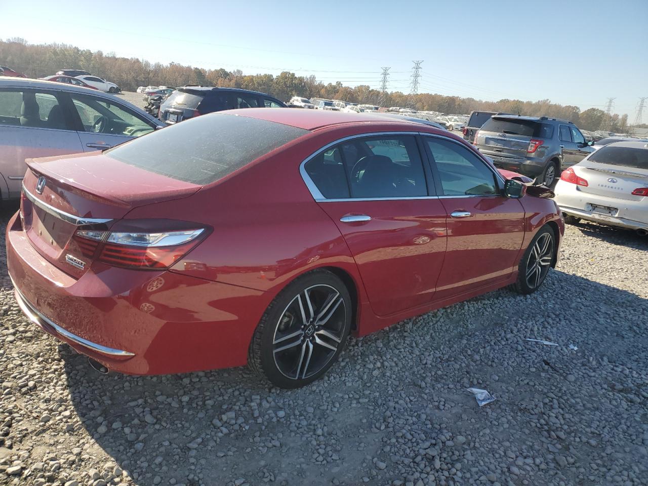 2017 Honda Accord VIN 1HGCR2E18HA062057 Copart auction photo, front end damage thumbnail 3