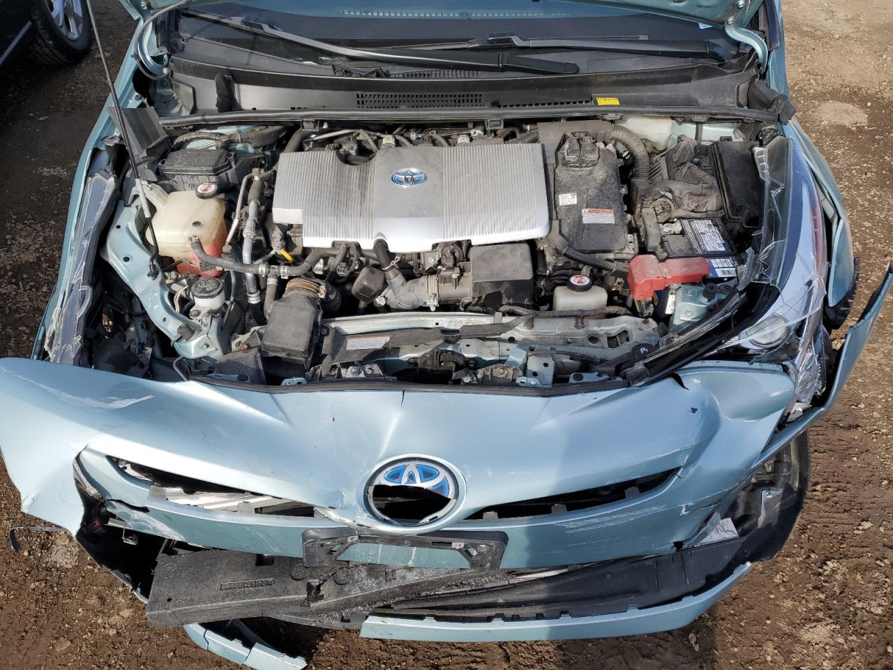 2018 Toyota Prius VIN JTDKARFU4J3062005 Copart auction photo, front end damage thumbnail 11