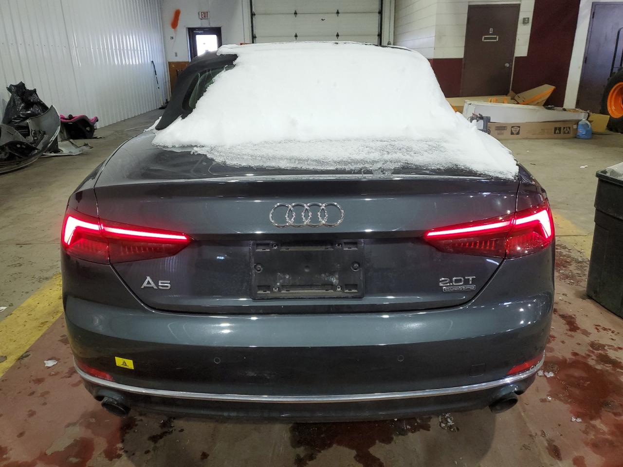 2018 Audi A5 VIN WAUYNGF56JN015040 Copart auction photo, front end / minor dent/scratches damage thumbnail 6