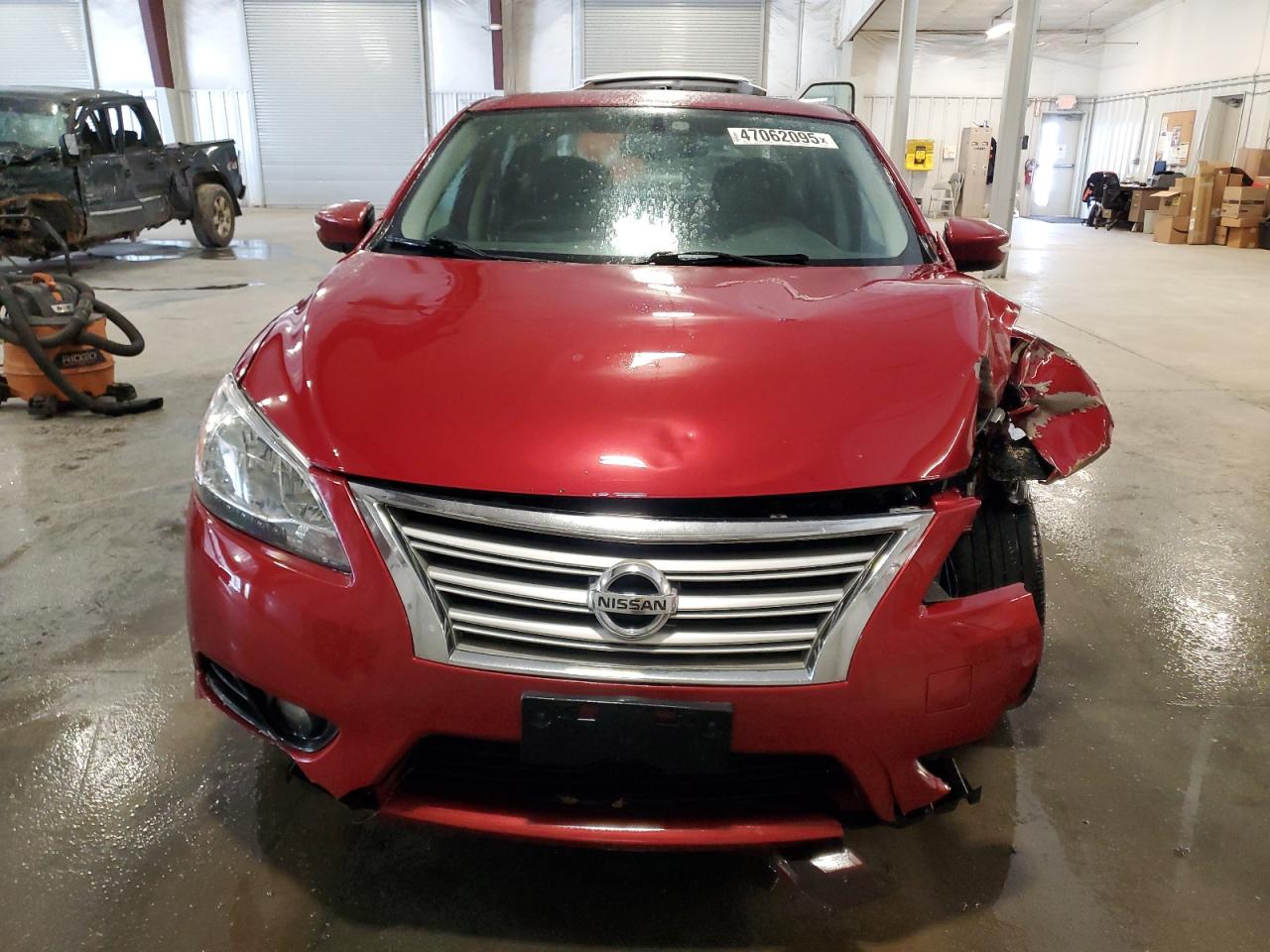 2013 Nissan Sentra VIN 3N1AB7AP8DL626393 Copart auction photo, undercarriage / front end damage thumbnail 5