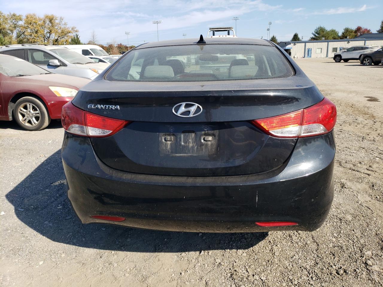 2013 Hyundai Elantra VIN KMHDH4AE9DU486412 Copart auction photo, rear end / mechanical damage thumbnail 6