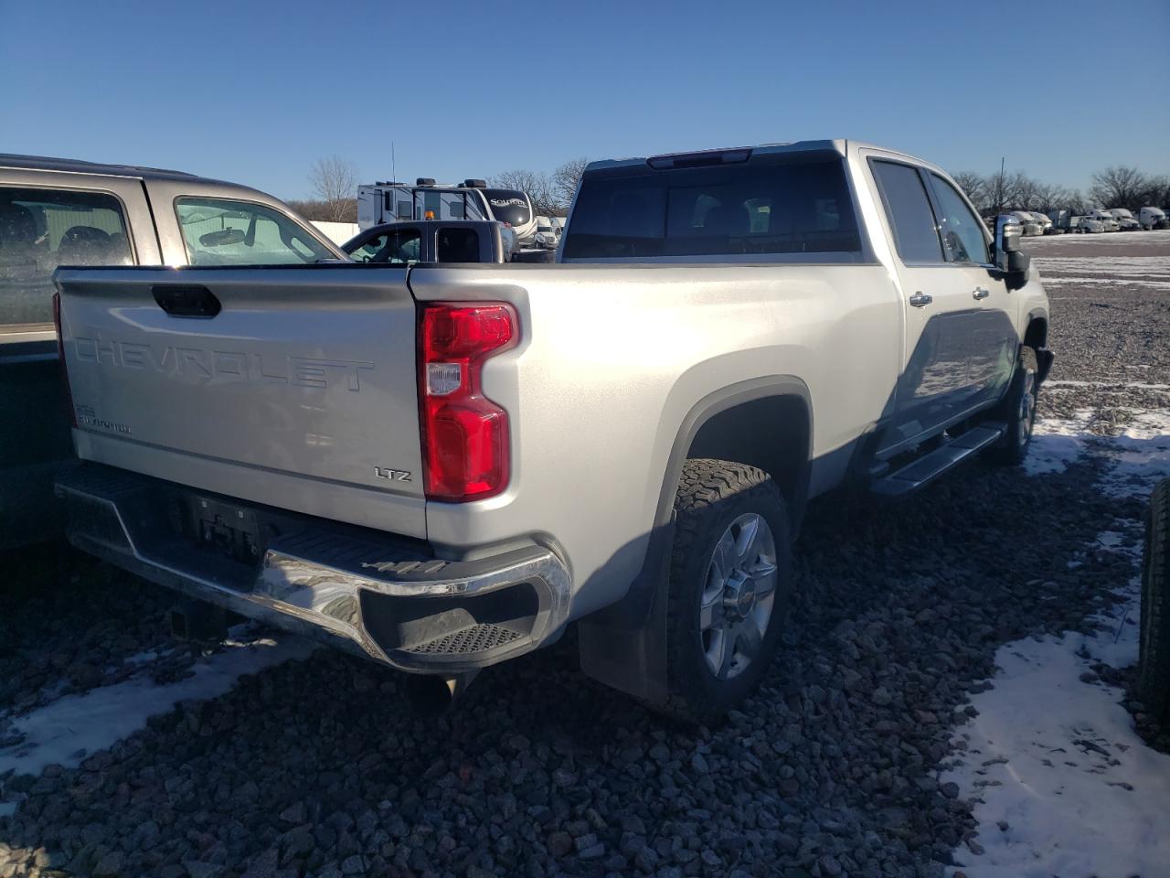 2022 Chevrolet Silverado VIN 1GC4YUEY2NF265622 Copart auction photo, front end damage thumbnail 3