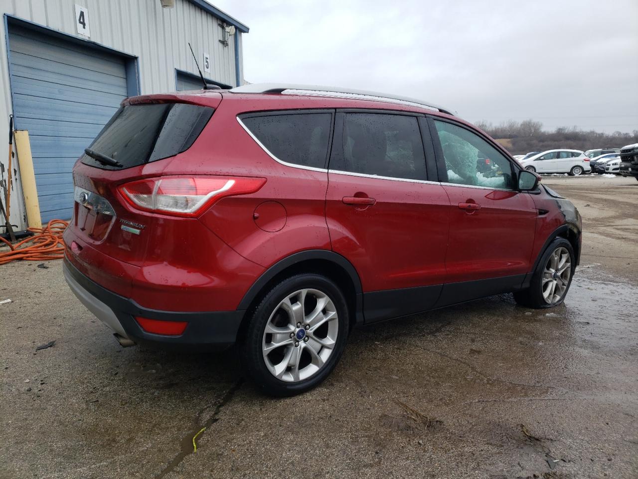 2014 Ford Escape VIN 1FMCU0JX8EUA60729 Copart auction photo, burn - engine / burn damage thumbnail 3