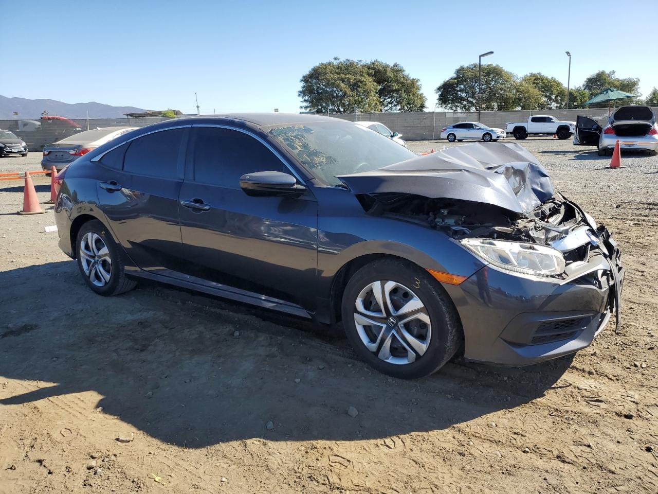 2018 Honda Civic VIN 2HGFC2F51JH610391 Copart auction photo, front end damage thumbnail 4
