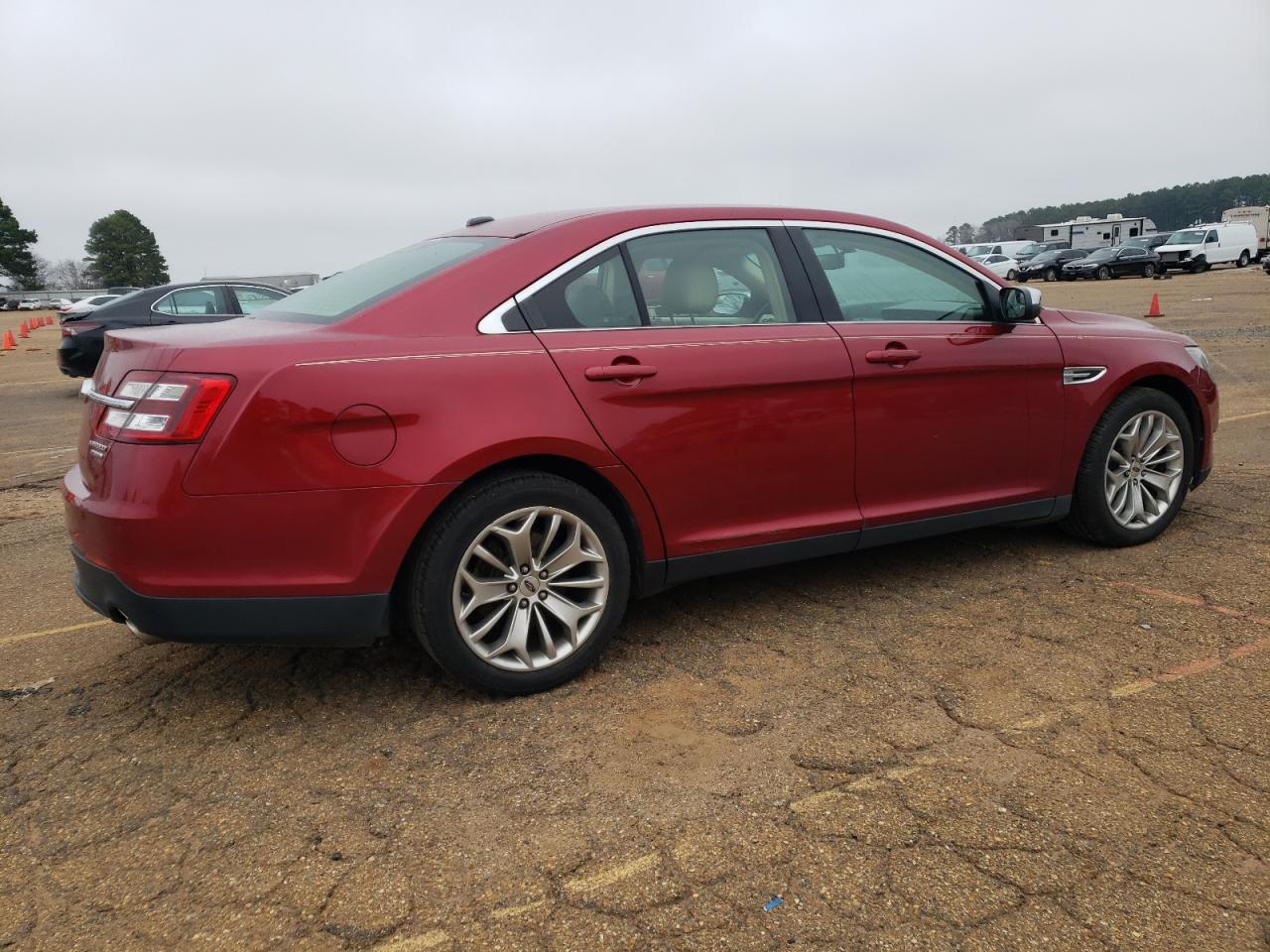 2015 Ford Taurus VIN 1FAHP2F8XFG146581 Copart auction photo, front end damage thumbnail 3