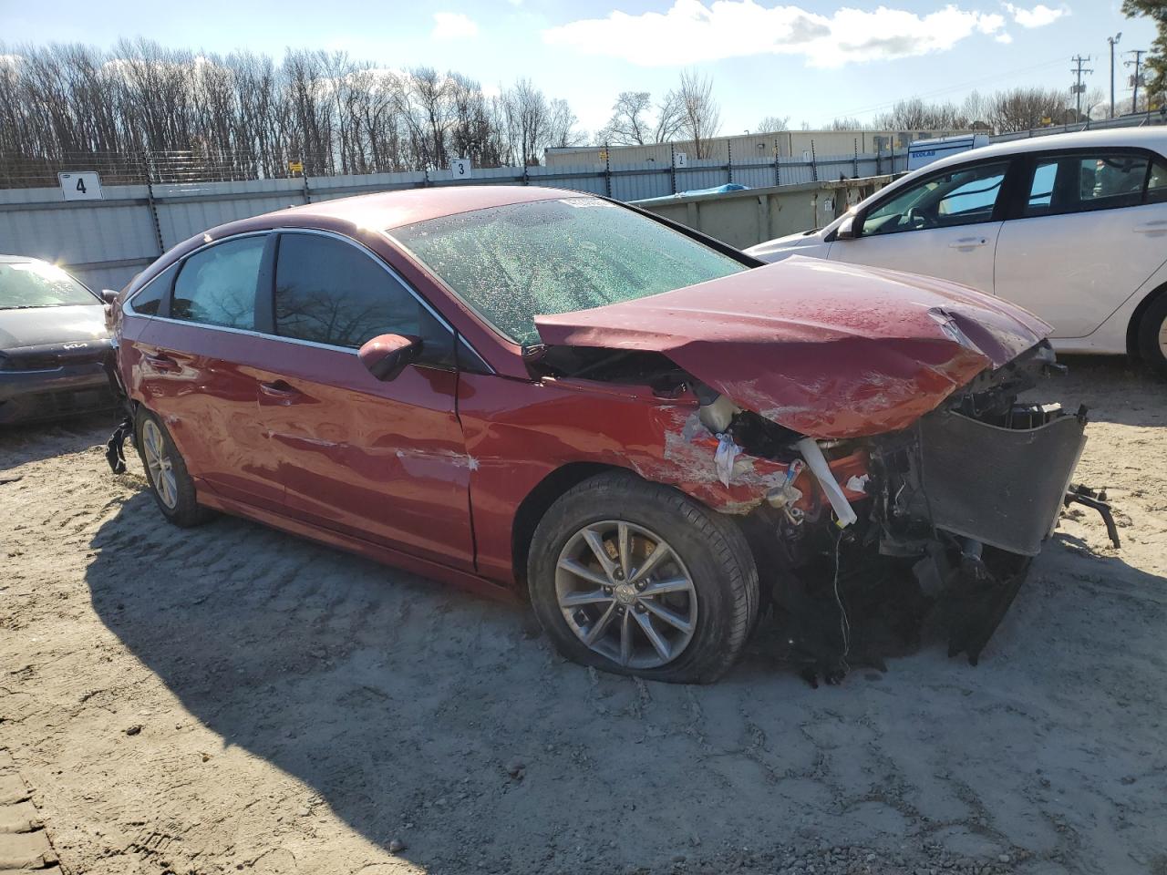 2019 Hyundai Sonata VIN 5NPE24AF4KH797255 Copart auction photo, front end / rear end damage thumbnail 4