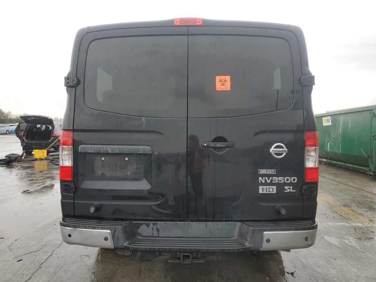 2015 Nissan NV VIN 5BZAF0AA9FN852921 Copart auction photo, front end damage thumbnail 6