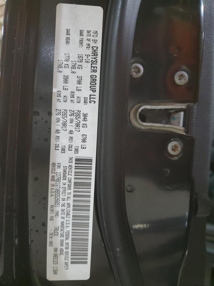 2011 Dodge RAM VIN 1D7RB1GT0BS526651 Copart auction photo, front end / minor dent/scratches damage thumbnail 13