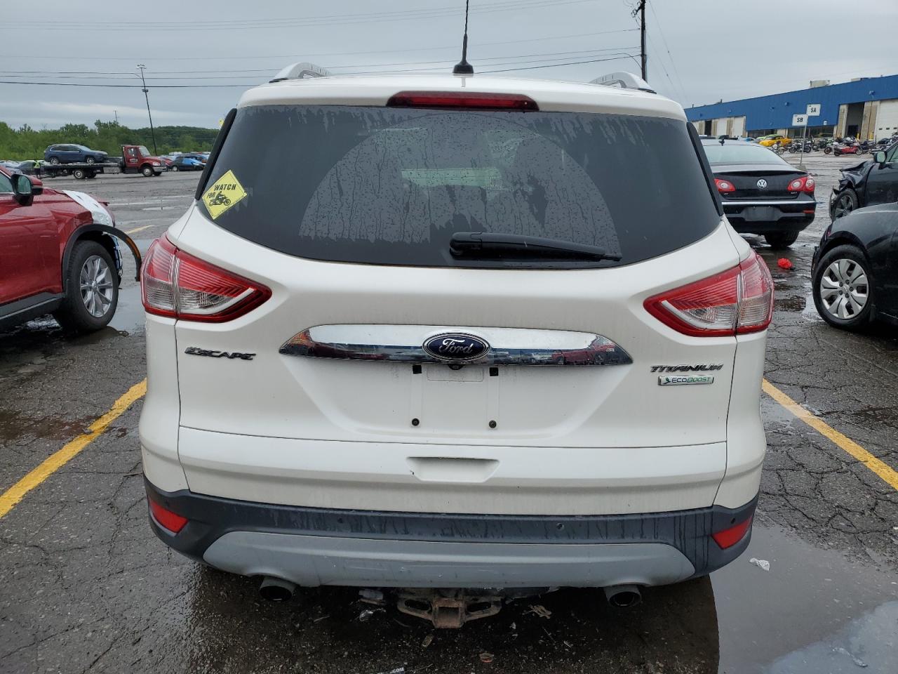 2014 Ford Escape VIN 1FMCU0JX9EUA91939 Copart auction photo, side / front end damage thumbnail 6