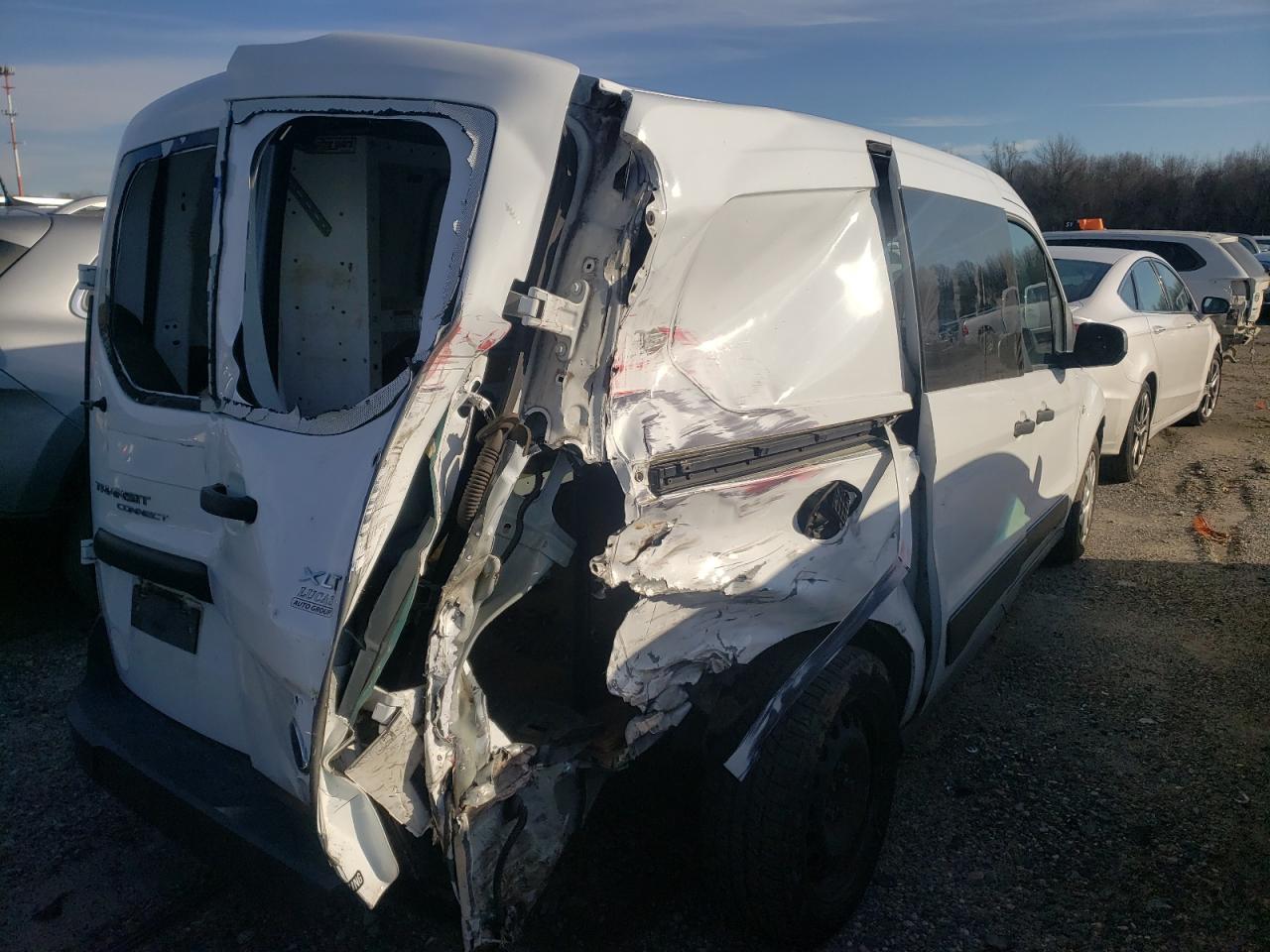 2016 Ford Transit VIN NM0LS7F77G1288251 Copart auction photo, rear end / side damage thumbnail 4
